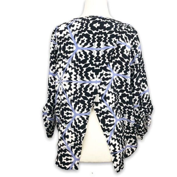 Yumi Kim Silky Draped Tulip Crossover Back Blouse - Picture 3 of 13